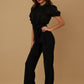 Multi Butterfly Sheer Pattern Jumpsuit