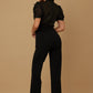 Multi Butterfly Sheer Pattern Jumpsuit