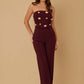 Multi Flat Mirror Stone Jumpsuit