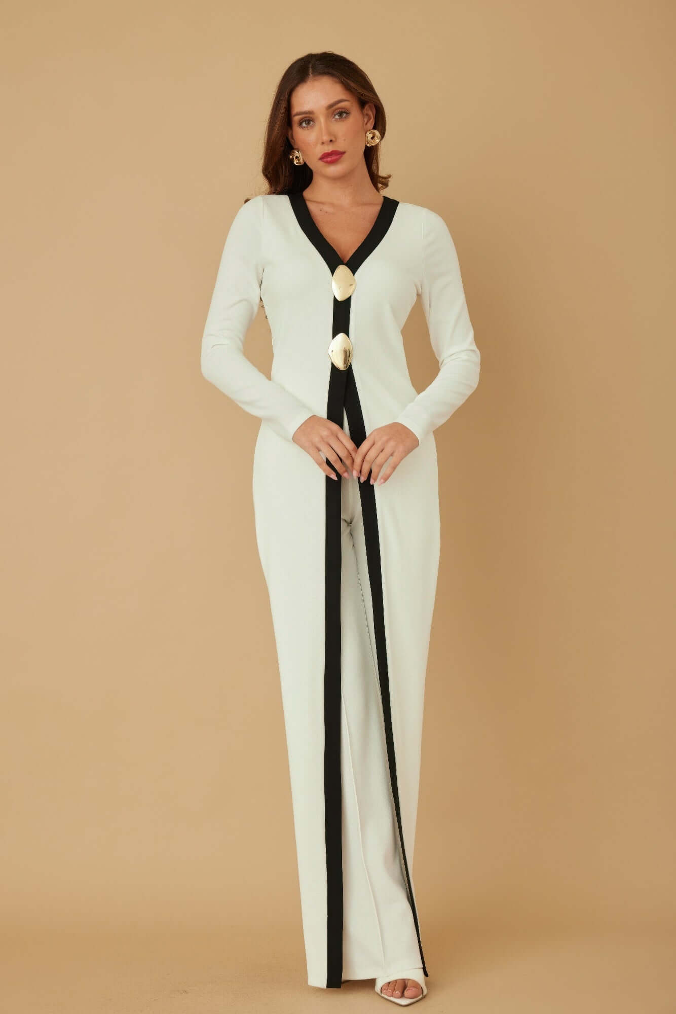 Mirror Stone Long Layer Jumpsuit