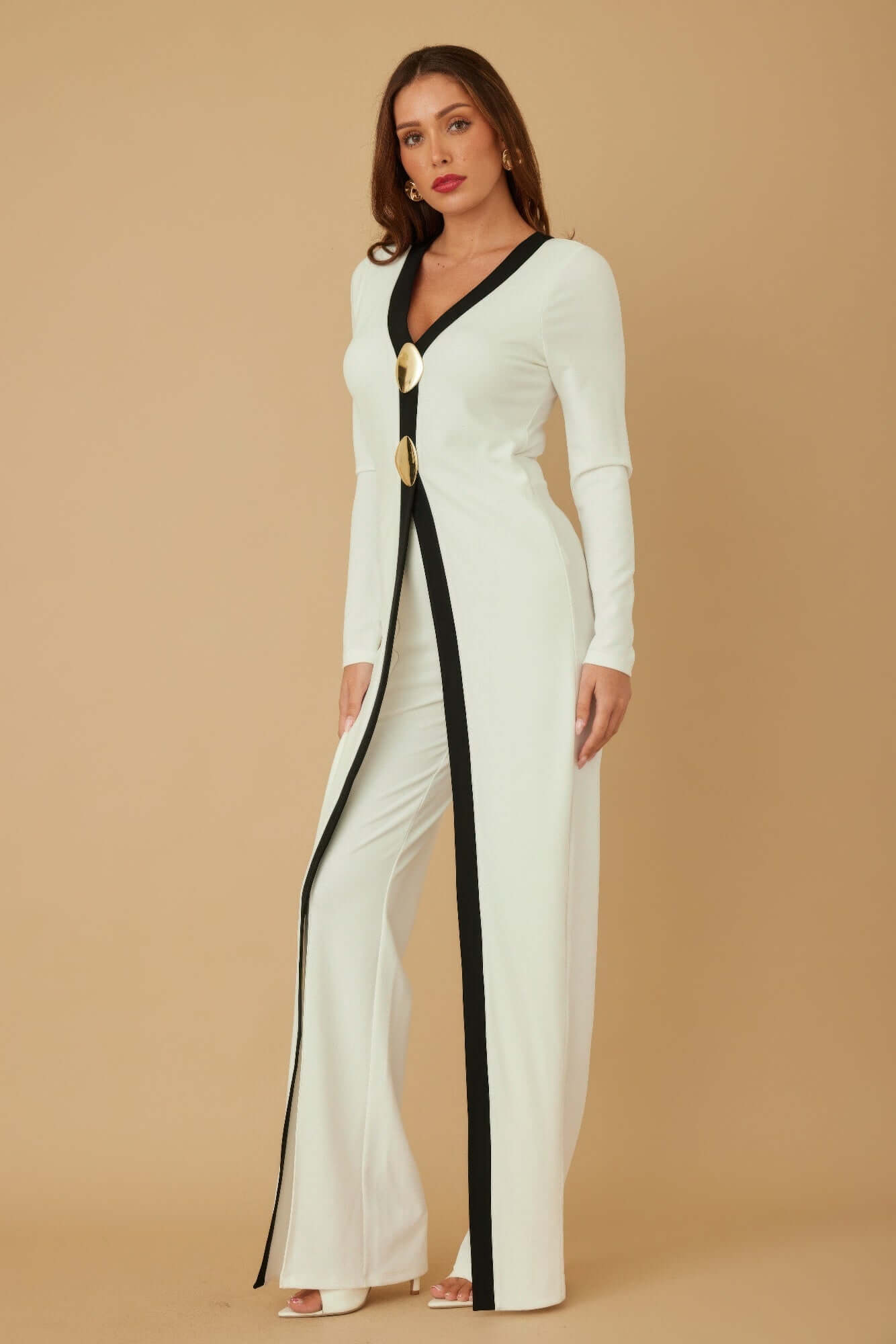 Mirror Stone Long Layer Jumpsuit