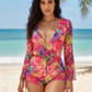 Vibrant Tropical Print 3-piece Bikini & Mesh | Beach Set