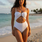 Hollow Cut Out One Piece | Trendy & Flattering Beachwear